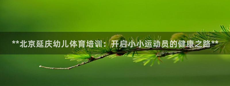 尊龙d88平台登录：**北京延庆幼儿体育培训：开启小
