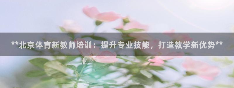 尊龙凯时合法吗?：**北京体育新教师培训：提升专业技