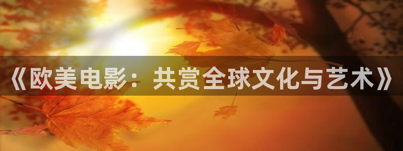 开心影院电视剧全部免费：《欧美电影：共赏全球文化与艺术》